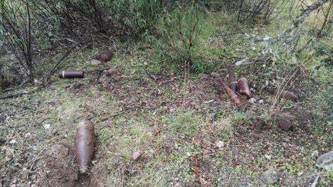 Desactivados varios obuses y granadas en la zona de Galapagar