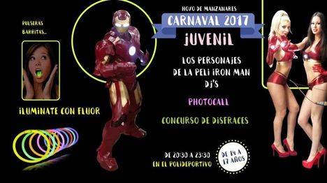 Nuevo cartel para anunciar la fiesta de Carnaval para jóvenes