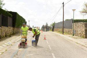 Comienza la renovación integral del alumbrado en Olivar de Mirabal