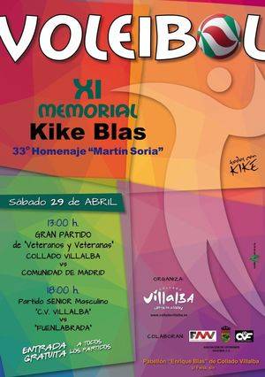 Este sábado se celebra el “XI Memorial de Voleibol Quique Blas”