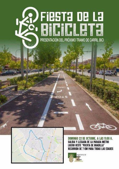 Marcha ciclista para presentar el proyecto de construcción de un nuevo tramo de carril bici