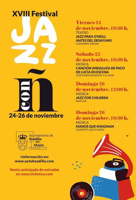 Boadilla celebrará su XVIII Festival de Jazz entre los días 24 y 26 de noviembre