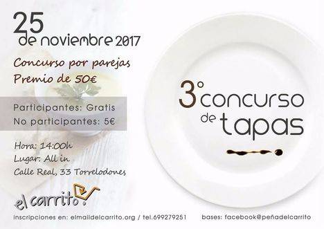 La Peña El Carrito celebra su III Concurso de Tapas por parejas