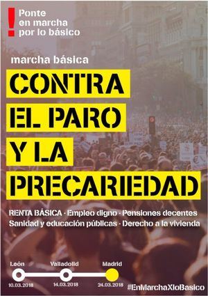 Más de 400 kilómetros a pie por la Renta Básica