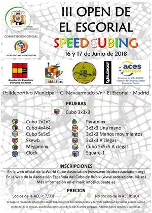 El Escorial celebrará en junio el III Open de Speedcubing