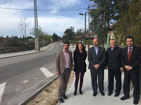 Pedro Rollán visita las obras del Programa de Inversión Regional en Hoyo de Manzanares