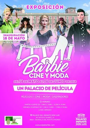 El Palacio de Boadilla acoge desde este fin de semana la exposición "Barbie, cine y moda"