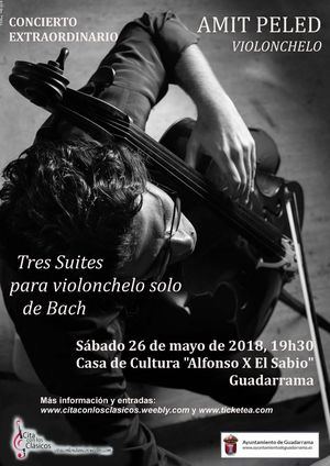 El violonchelista Amit Peled en concierto dentro del programa 