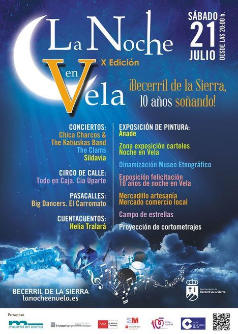 X Edición Noche en Vela 2018: Becerril, 10 años soñando