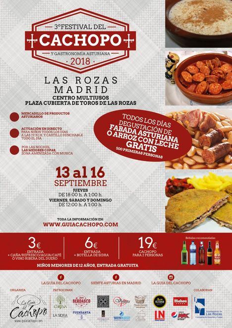 Lo mejor de la gastronomía asturiana en Las Rozas con el Festival del Cachopo