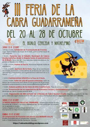 Dos fines de semana para festejar la cabra guadarrameña