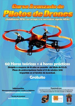 El Ayuntamiento organiza el primer curso de pilotaje de drones