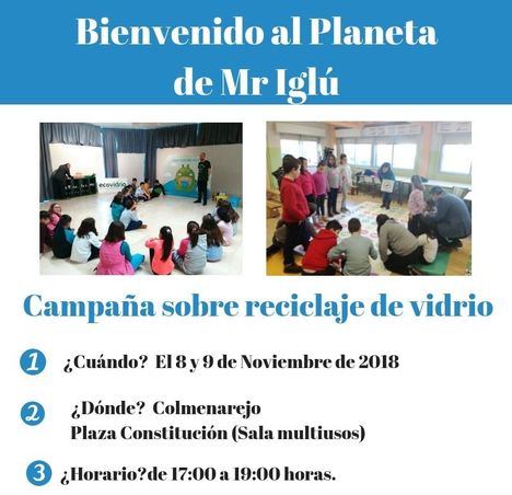 Campaña para concienciar sobre la importancia de reciclar vidrio