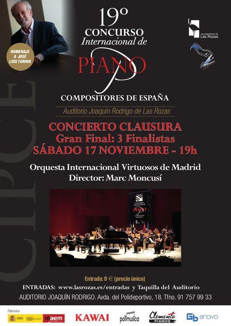 Este sábado se celebra la gala de clausura del Concurso Internacional de Piano
