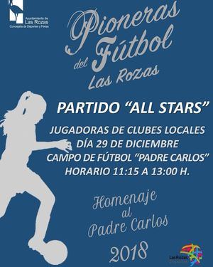 Homenaje al Padre Carlos Juárez como pionero del fútbol femenino