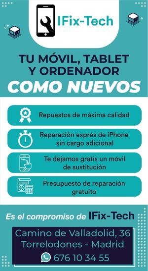 Tu móvil, tablet y ordenador, como nuevos con Ifix-Tech Torrelodones