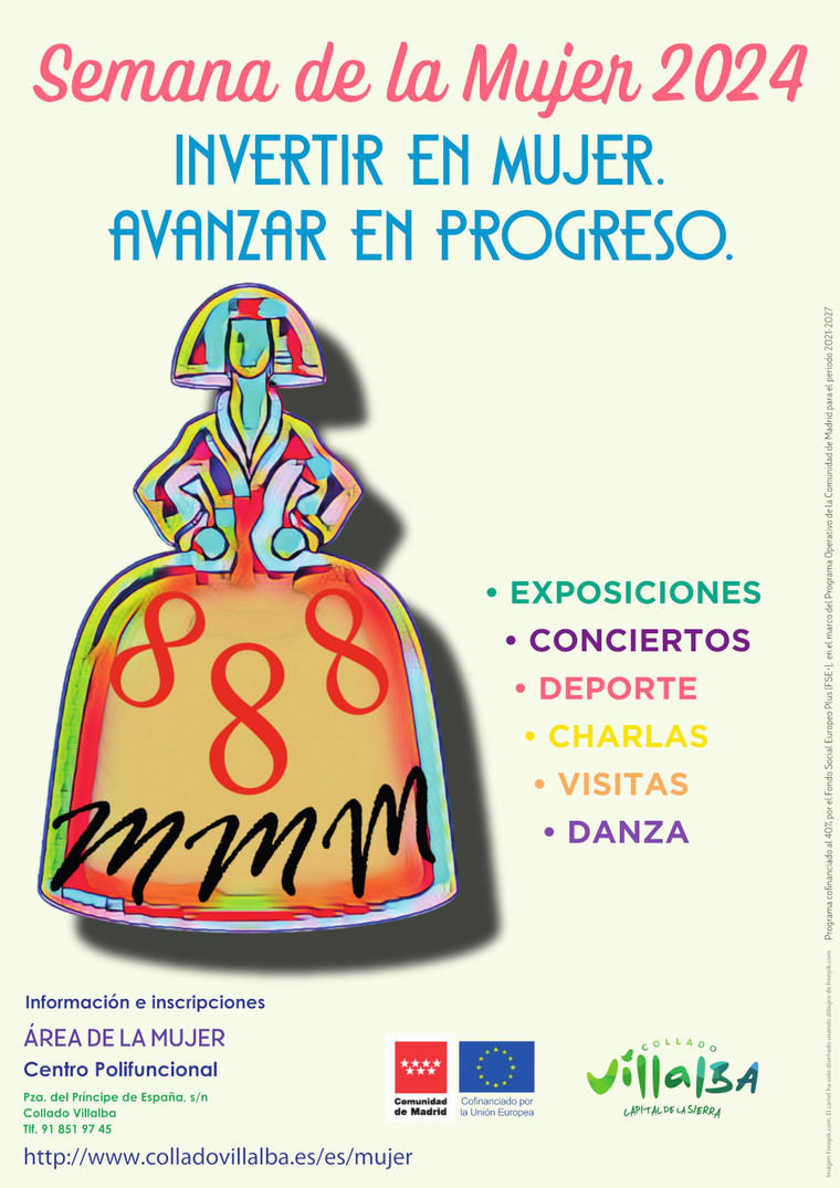 Collado Villalba invita a los vecinos a participar en las actividades de la Semana de la Mujer 2024