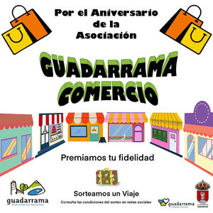 Guadarrama Comercio premia la fidelidad de los clientes del comercio local en su aniversario