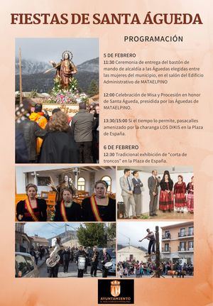 Mataelpino celebra, los días 5 y 6 de febrero, las Fiestas en honor a Santa Águeda