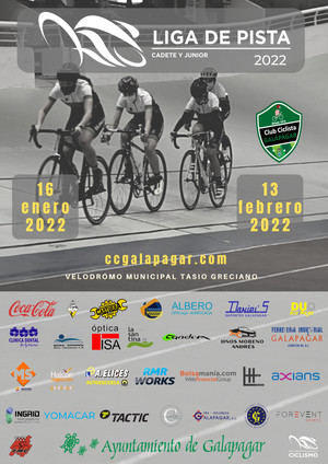 El Velódromo de Galapagar acogerá el próximo domingo 16 de enero la Liga Nacional de Pista de la RFEC