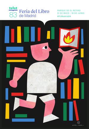 El cartel de la 83 edición de la Feria del Libro de Madrid une deporte y lectura con el lema ‘Entrena tu mente, lee tu cuerpo’
