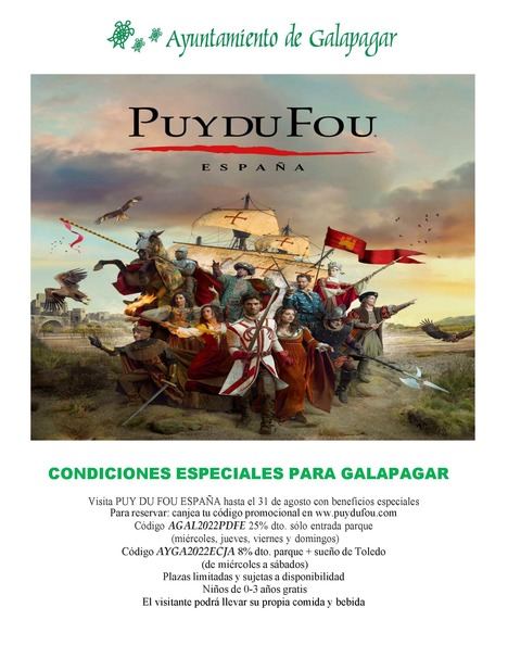 Galapagar ofrece descuentos a sus vecinos para visitar este verano el parque Puy du Fou España