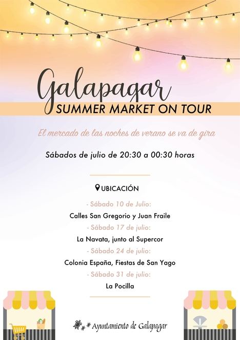 El mercado de verano de Galapagar estará de ‘gira’ los sábados de julio por el municipio