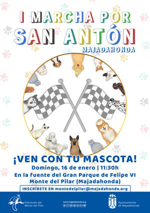 El Ayuntamiento de Majadahonda organiza por San Antón la I marcha con mascotas por el Monte del Pilar
 