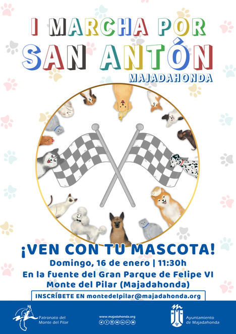 El Ayuntamiento de Majadahonda organiza por San Antón la I marcha con mascotas por el Monte del Pilar
 