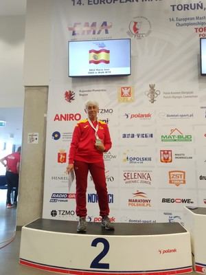 La vecina de Moralzarzal María José Briz, récord de España en marcha a los 73 años