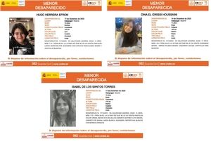 Piden colaboración para localizar a tres menores que han desaparecido en Galapagar