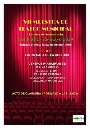 Los grupos de teatro de los centros de Secundaria de Collado Villalba muestran su trabajo en el Teatro Municipal