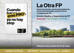 Jornada de Puertas Abiertas en el centro de FP de Grado Medio y Superior La Otra FP – PRO2 de Las Rozas