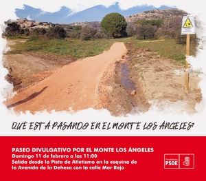 El PSOE de Torrelodones organiza un paseo divulgativo por el Monte de los Ángeles