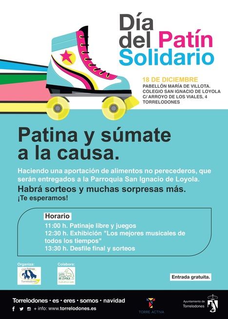 Nueva edición del Día del Patín Solidario en Torrelodones con motivo de la Navidad