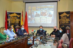 Sebastián Álvaro, Tamara Lunger y Silvia Vidal, en la Semana Internacional de Montaña de Guadarrama