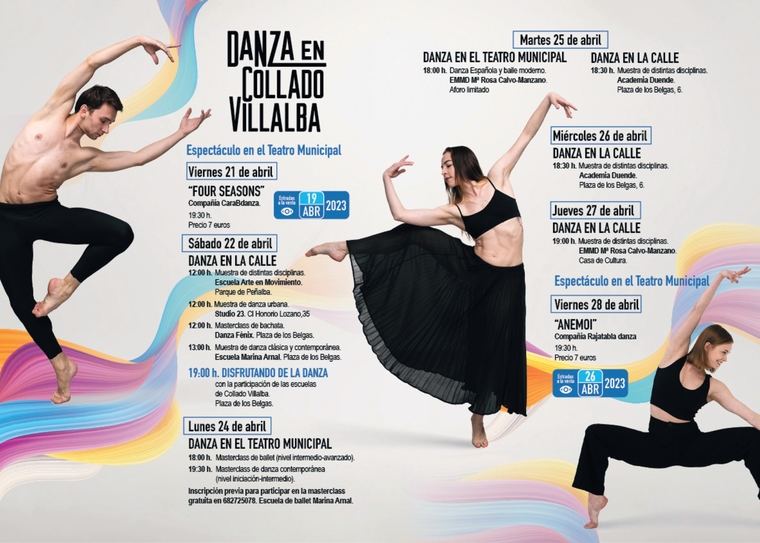Collado Villalba saca la danza a la calle para celebrar la Semana de la Danza del 21 al 28 de abril