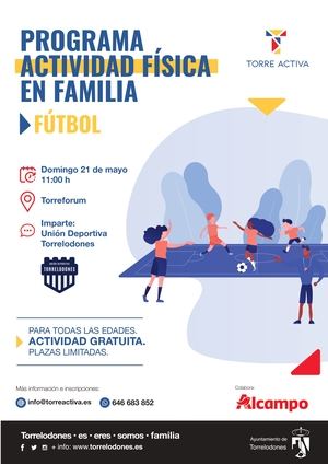 El Programa Actividad Física en Familia de Torrelodones invita a jugar al fútbol este domingo