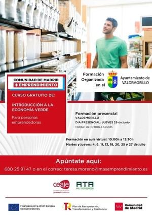 Valdemorillo organiza un curso de introducción a la economía verde para jóvenes emprendedores