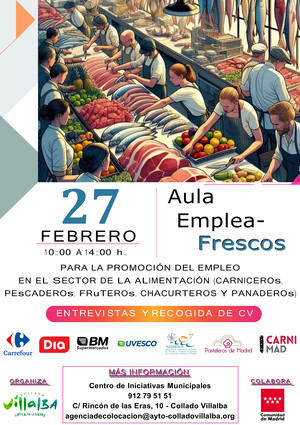 El Centro de Iniciativas Municipales de Collado Villalba acoge una jornada destinada al empleo en el sector alimentación
