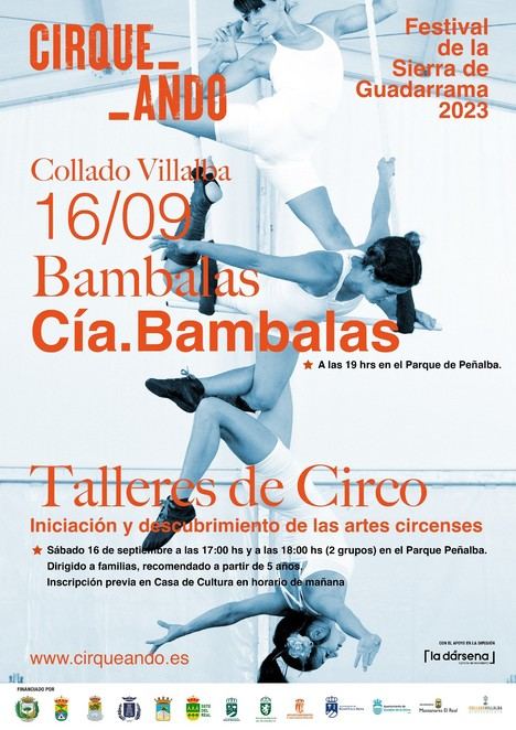 Cirqueando llega a Collado Villalba el 16 de septiembre con talleres de circo y un espectáculo