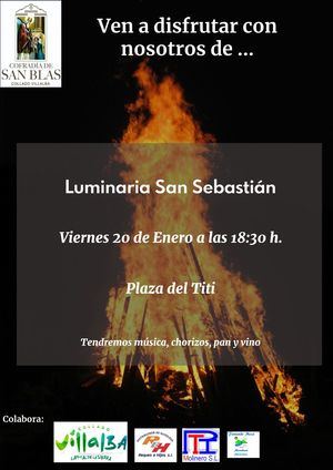 Collado Villalba celebra el 20 de enero la tradicional Iluminaria de San Sebastián