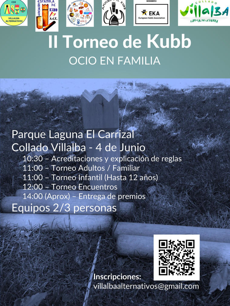 Este domingo, el Parque de la Laguna del Carrizal de Collado Villalba coge el II Torneo de Kubb