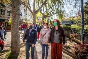 Mónica García, candidata a la Presidencia regional de Más Madrid, visitó Collado Villalba