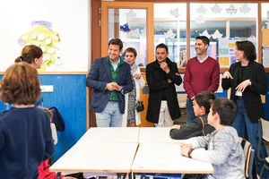 El consejero de Educación anuncia en el IES José García Nieto de Las Rozas un refuerzo del programa de alumnos con altas capacidades