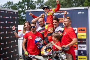 Adán Quesada, de Torrelodones, se probclama subcampeón del mundo de motocross con 12 años