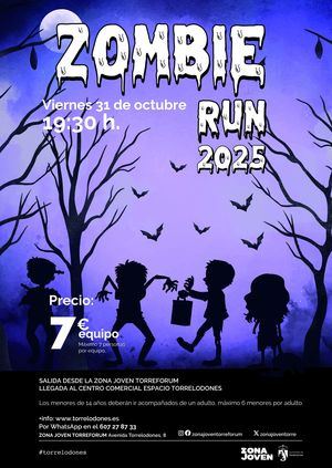 Torrelodones acogerá una nueva edición de la Zombie Run solidaria el 31 de octubre
