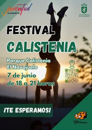 Alpedrete celebrará este sábado su I Festival de Calistenia en el Parque El Navajuelo