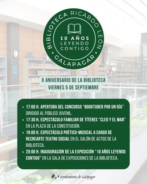 Galapagar celebra este viernes el décimo aniversario de la Biblioteca Ricardo León