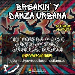 Collado Mediano apuesta por la danza urbana con la nueva actividad de Breakin’